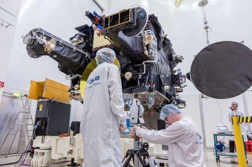 Der SmallGEO-Satellit H36W-1 startete an Bord einer Sojus-Trägerrakete ins All