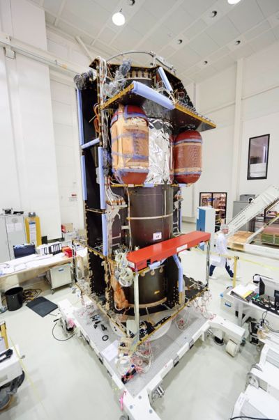 ExoMars TGO während der Integration bei OHB